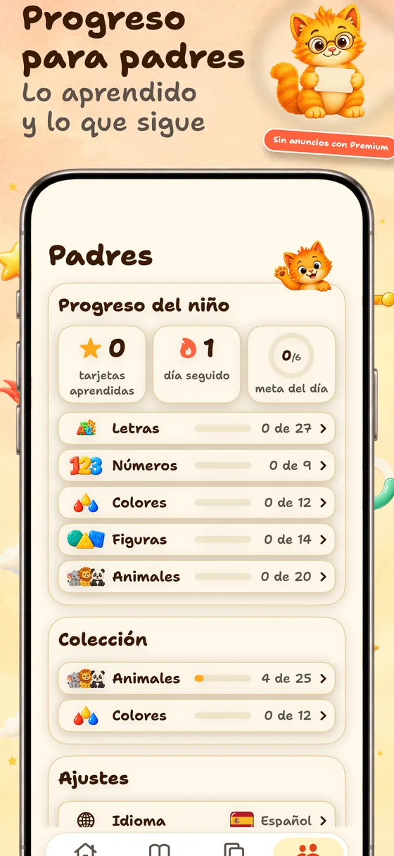 Progreso para padres — Lo aprendido y lo que sigue