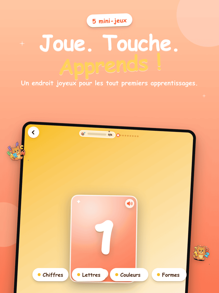 Menu principal — adapté à l'âge