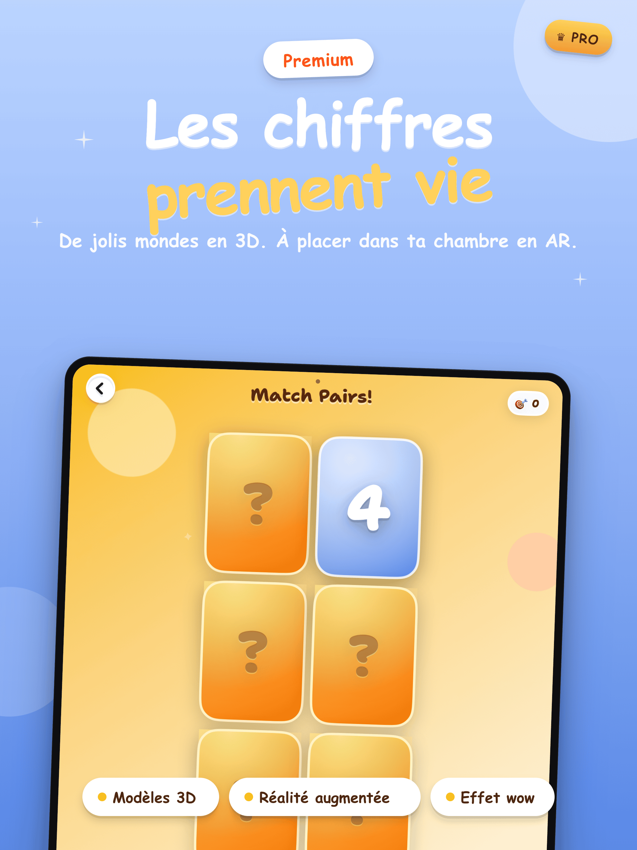 Les chiffres en 3D